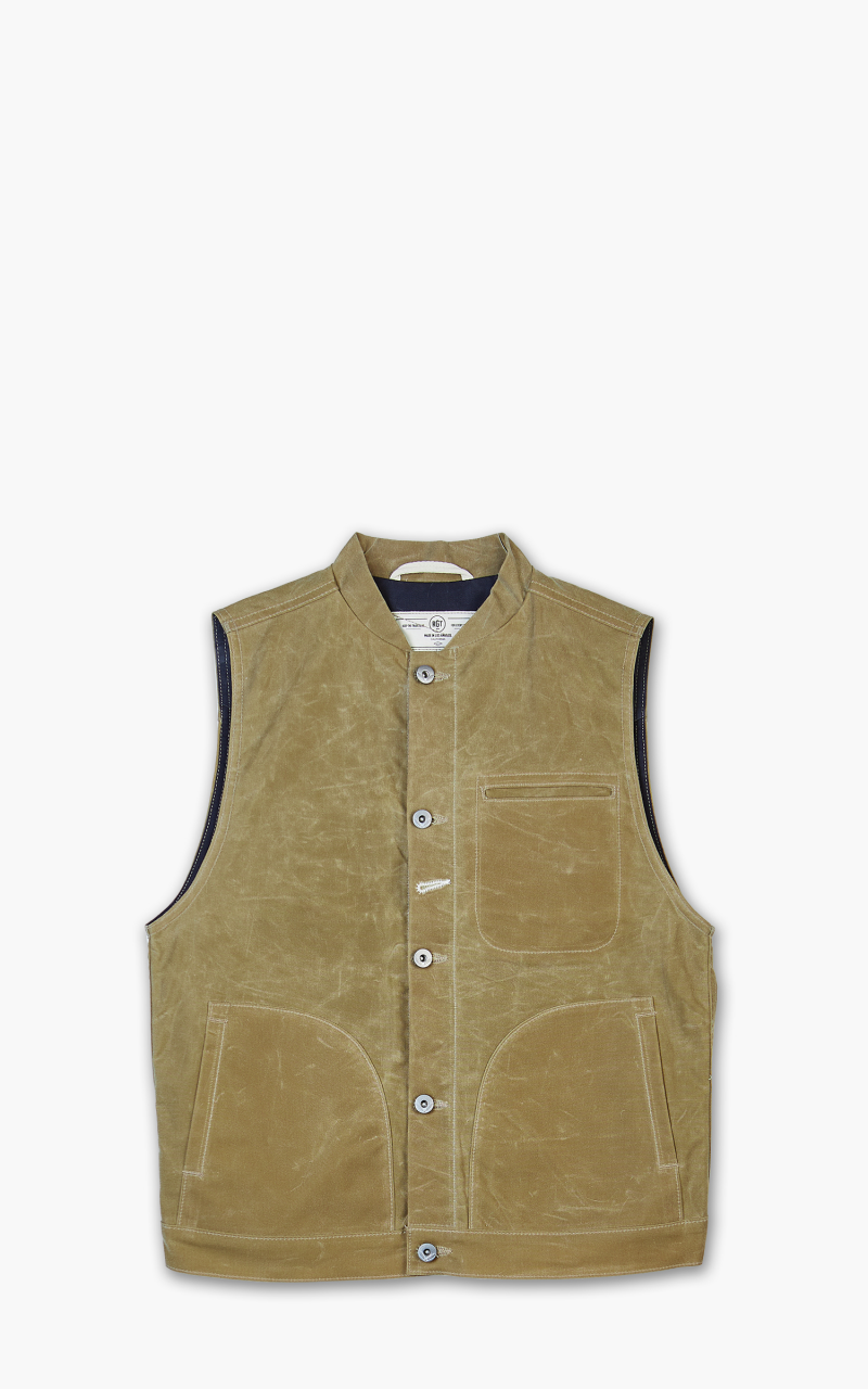 Rogue Territory Supply Vest Waxed Canvas Ridgeline Tan