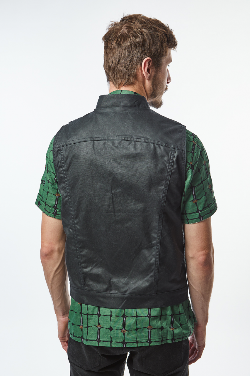 Rogue Territory Supply Vest Waxed Canvas Ridgeline Black