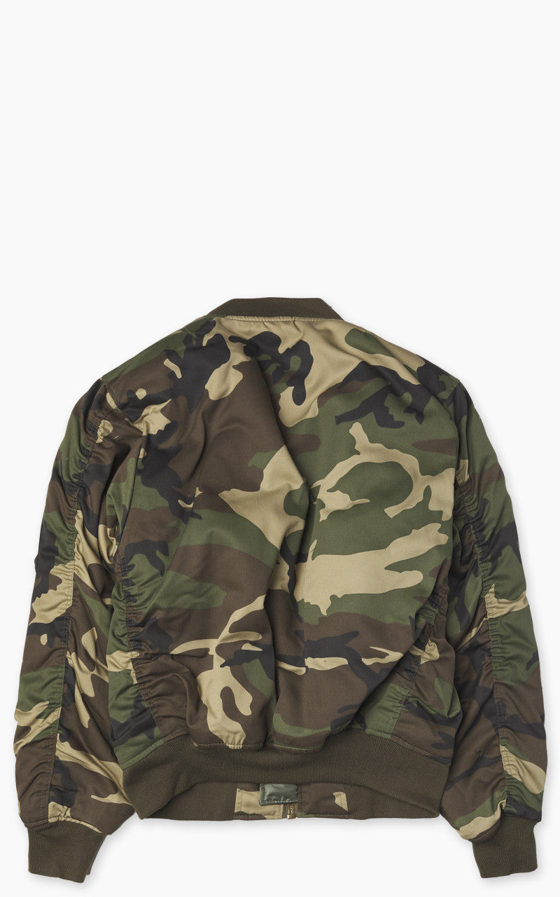 Military Surplus MA-1 US Flight Jacket Woodland Camo