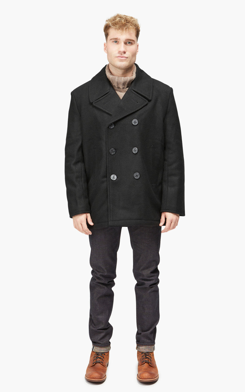 Military Surplus US Navy Pea Coat Black