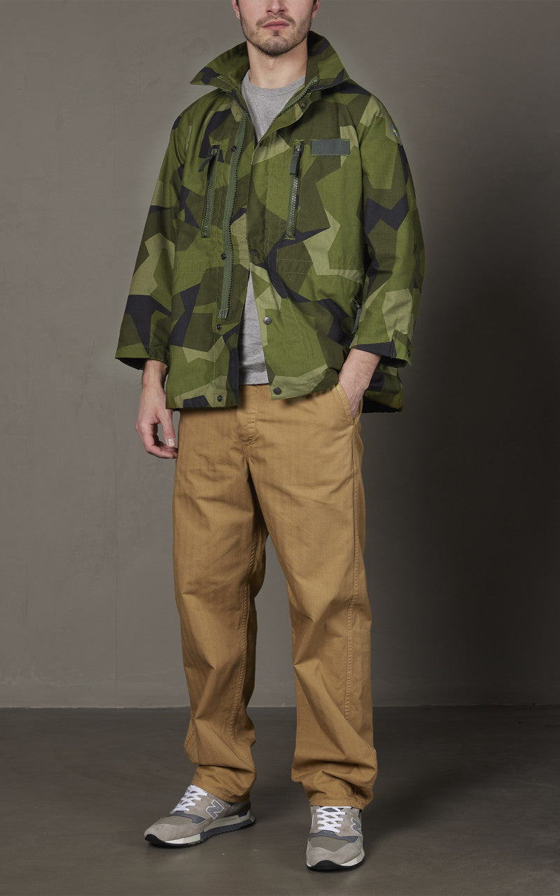 Military Surplus Vintage M-90 Swedish Field Jacket Camo