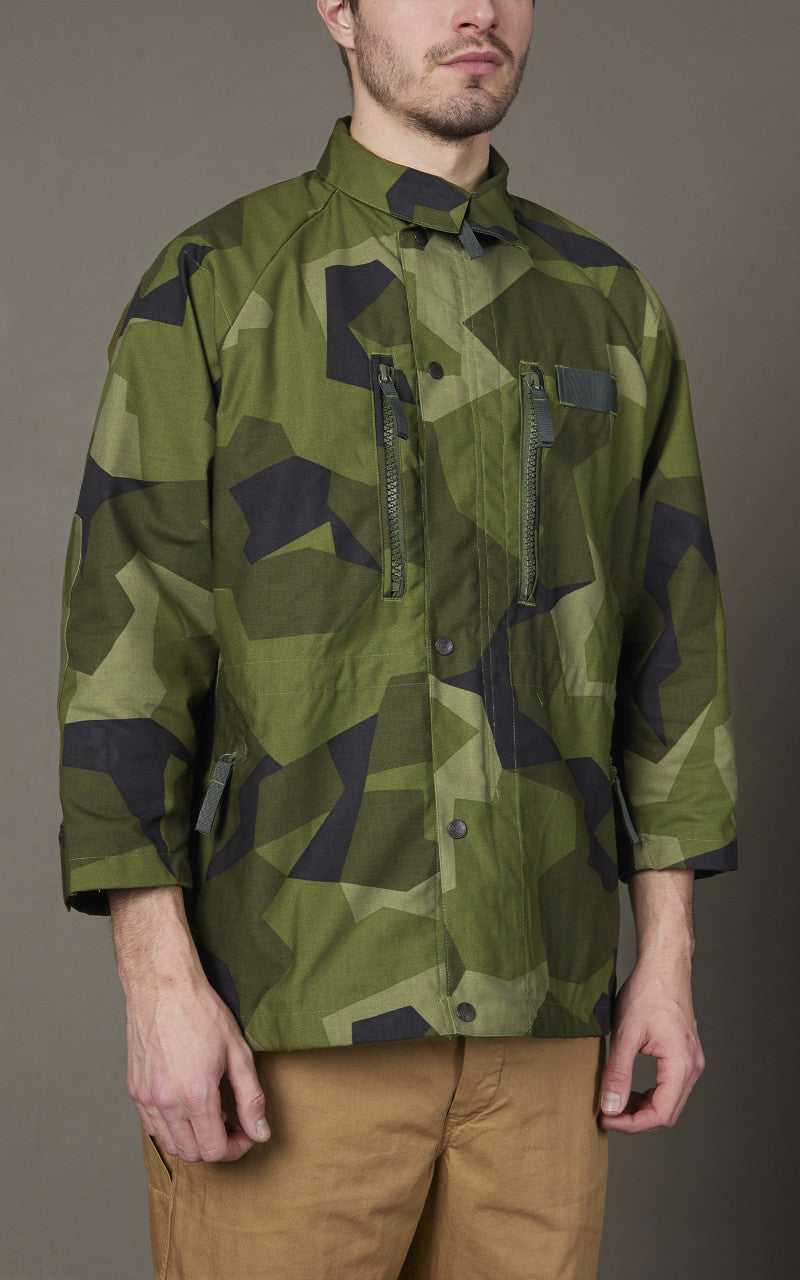 Military Surplus Vintage M-90 Swedish Field Jacket Camo