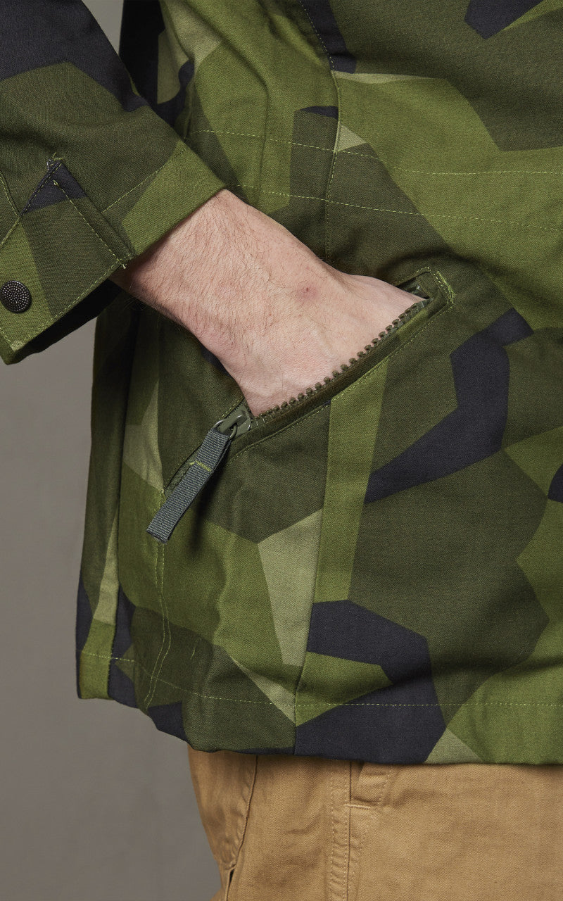 Military Surplus Vintage M-90 Swedish Field Jacket Camo