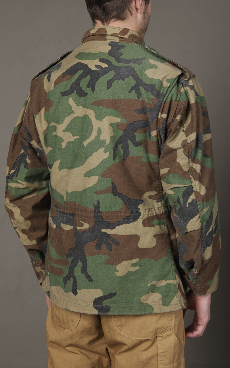 Military Surplus Vintage M-65 US Field Jacket Woodland