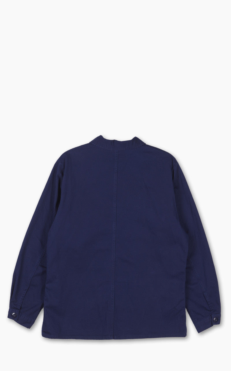 Military Surplus Vintage French Army Workwear Jacket Blue