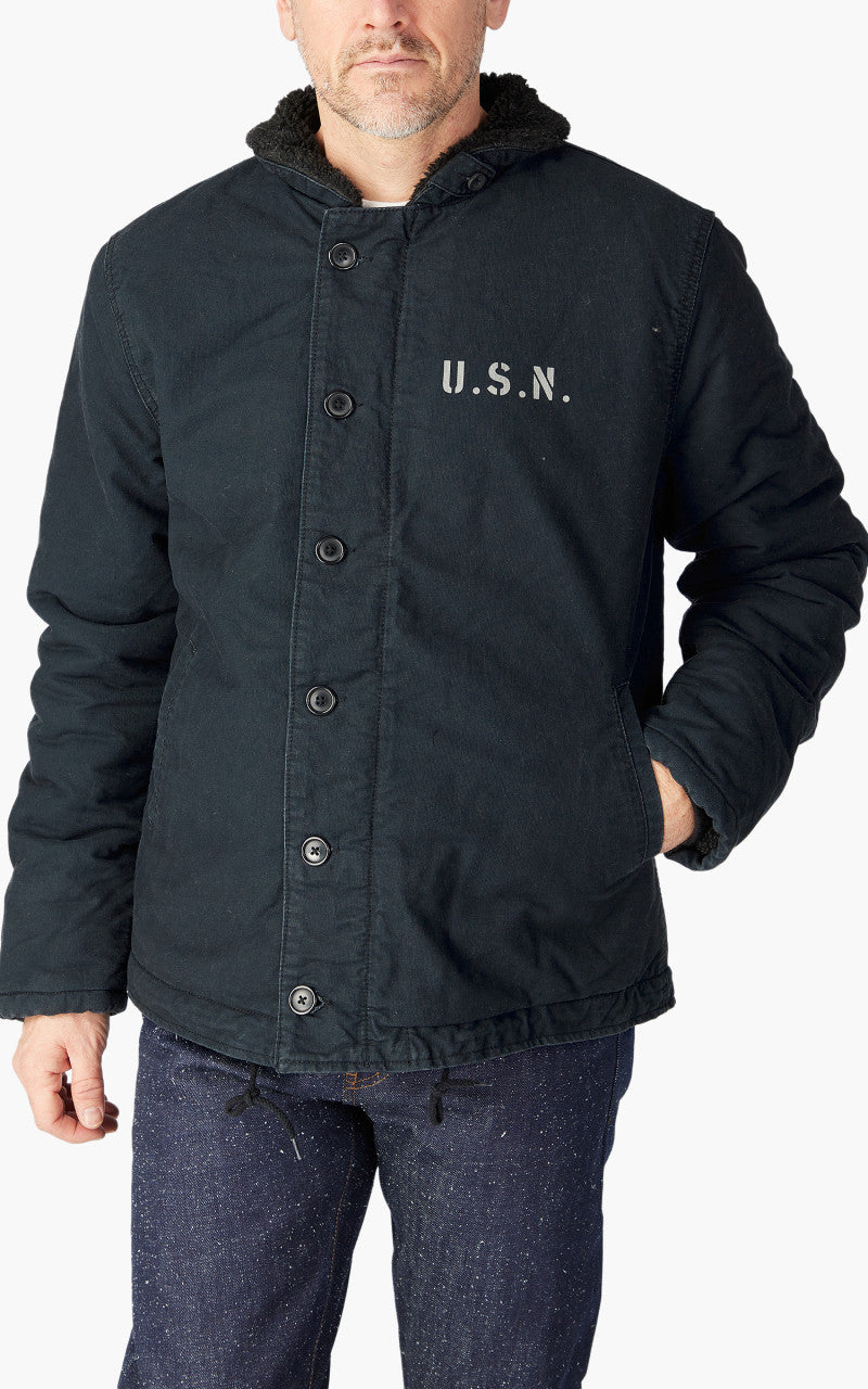 Military Surplus N-1 Deck Jacket Dark Blue