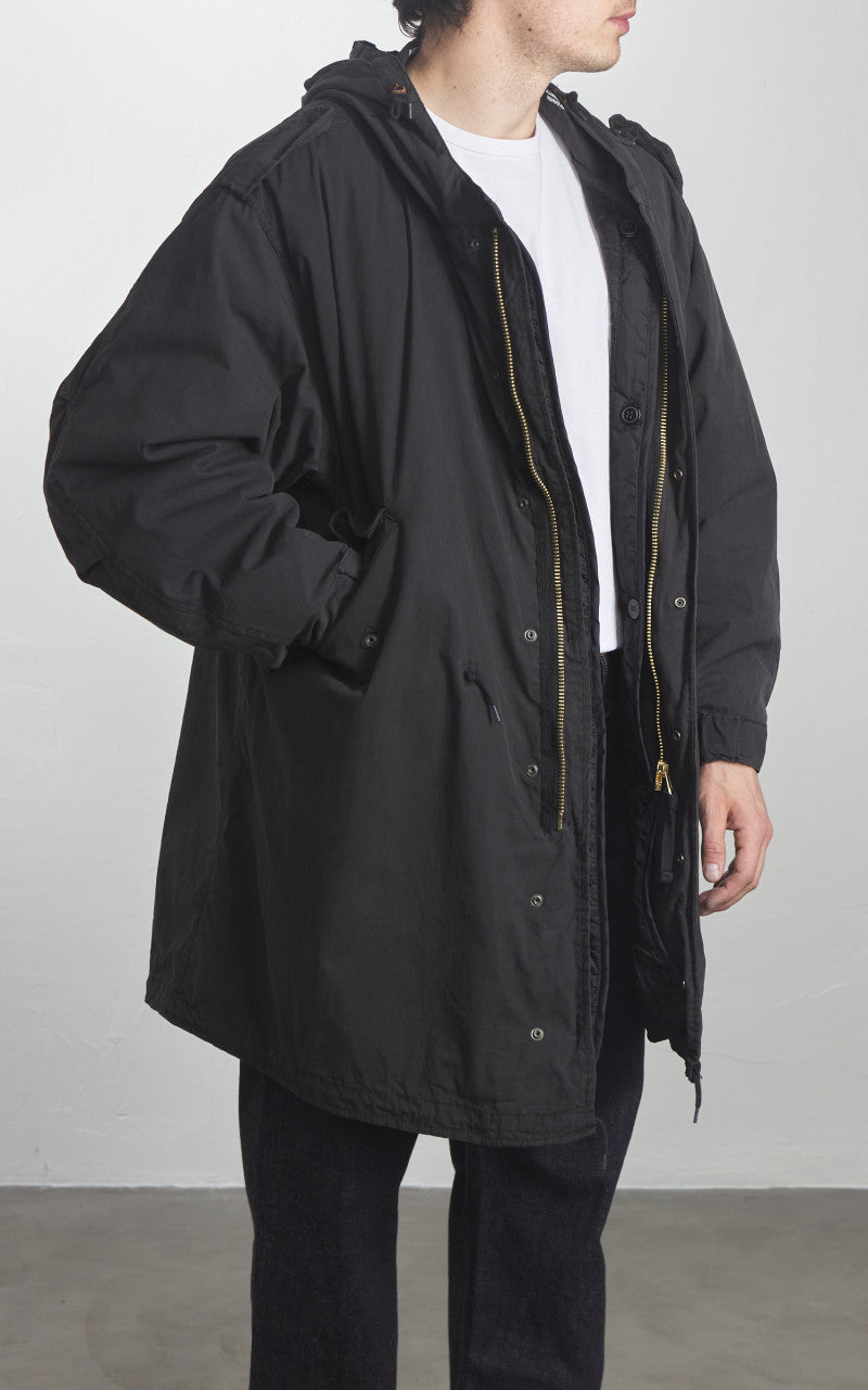 Military Surplus US M51 Fishtail Parka Vintage Washed Black