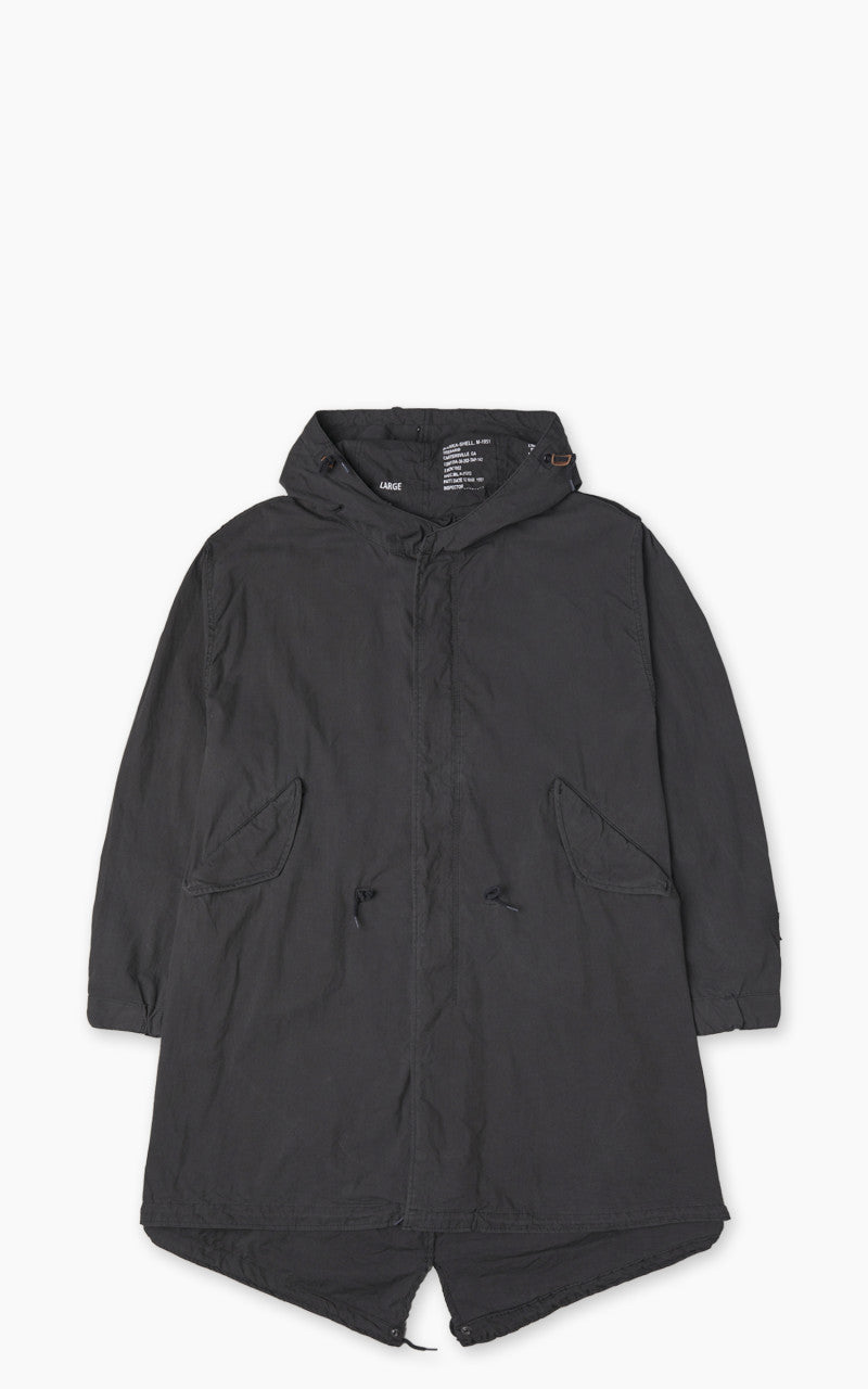 Military Surplus US M51 Fishtail Parka Vintage Washed Black