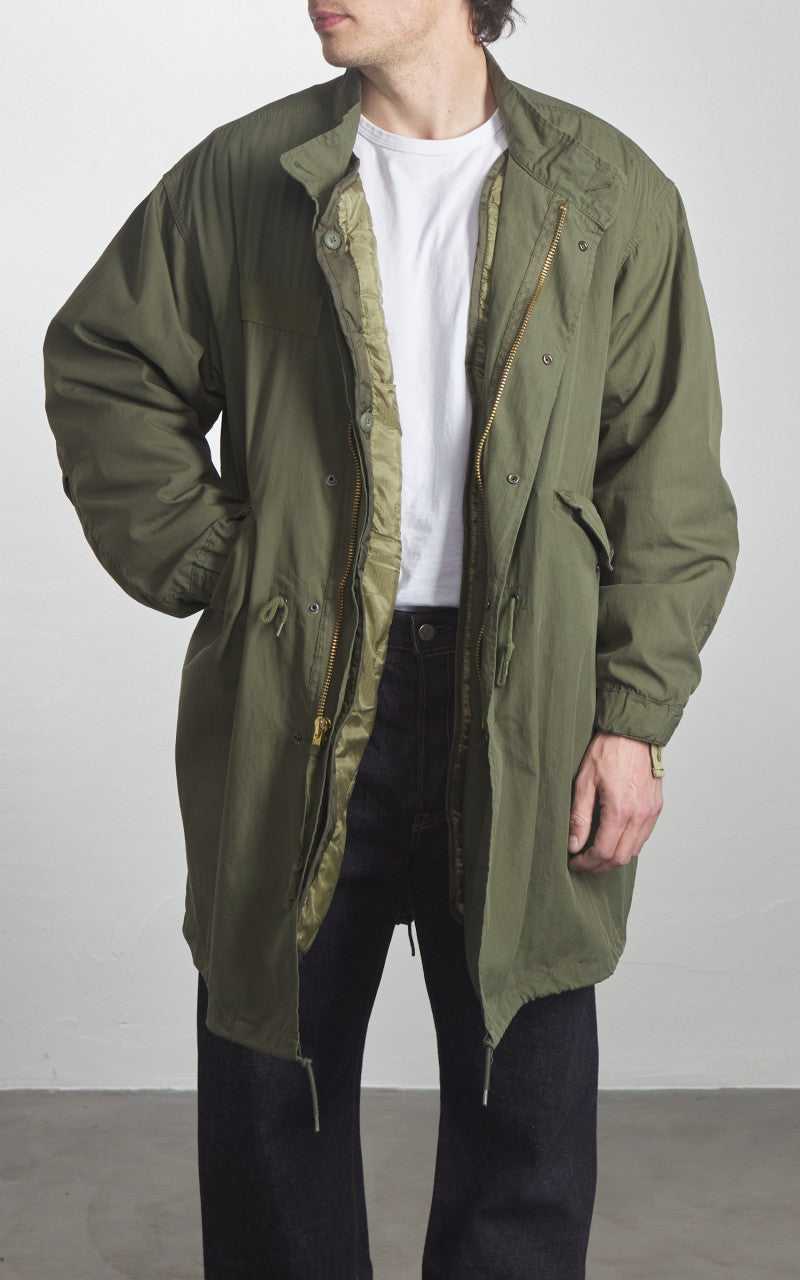 Military Surplus US M65 Fishtail Parka Vintage Washed Olive Drab
