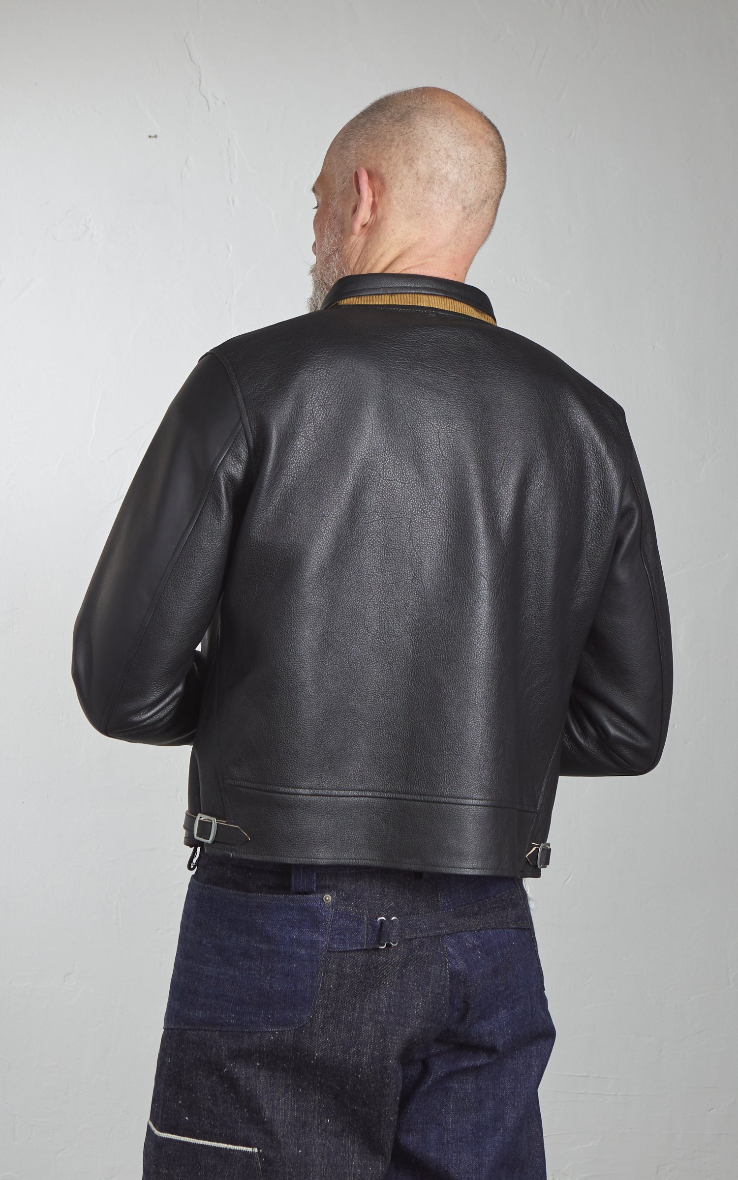 Mister Freedom Campus "Stud" Jacket Leather Black