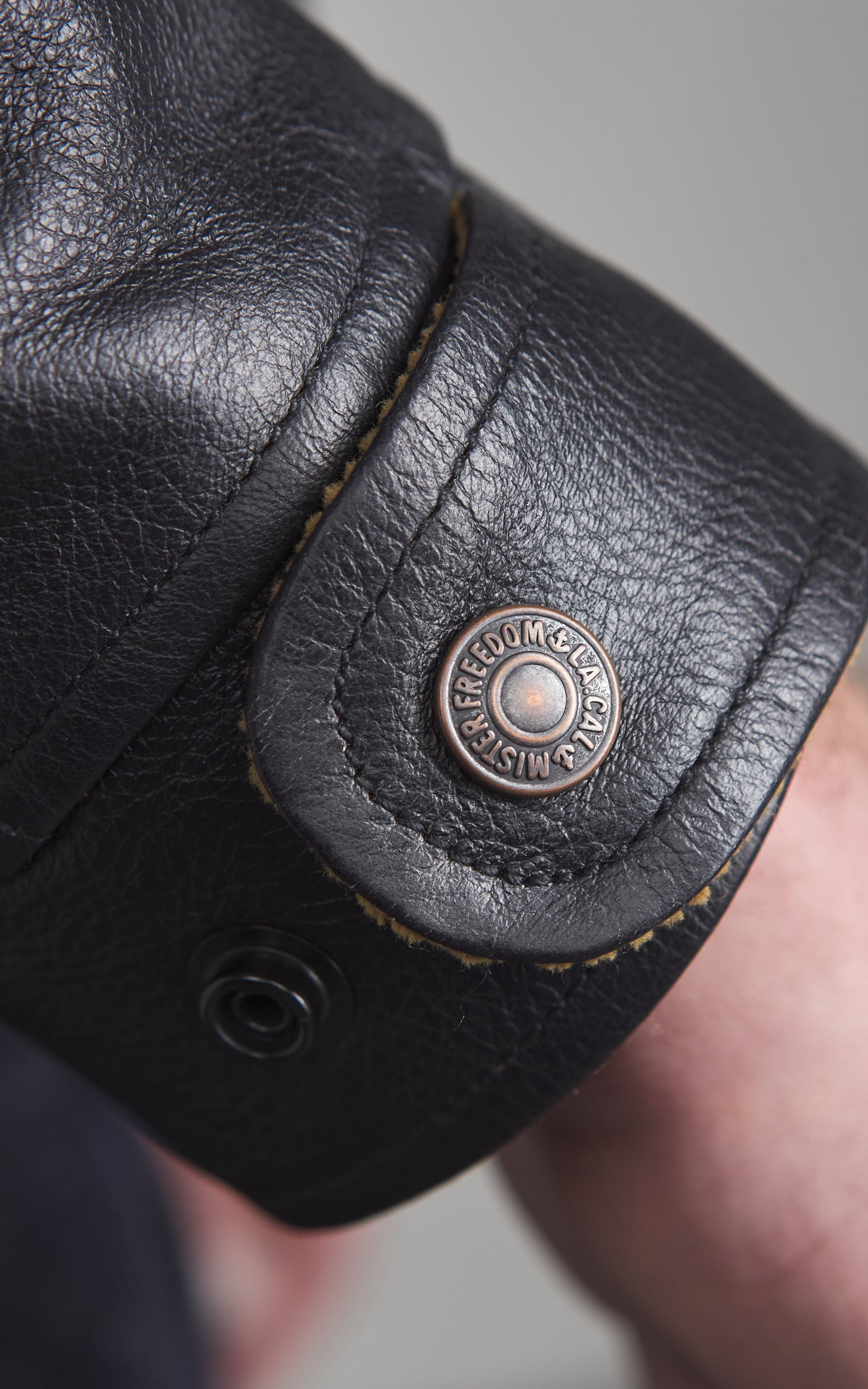 Mister Freedom Campus "Stud" Jacket Leather Black