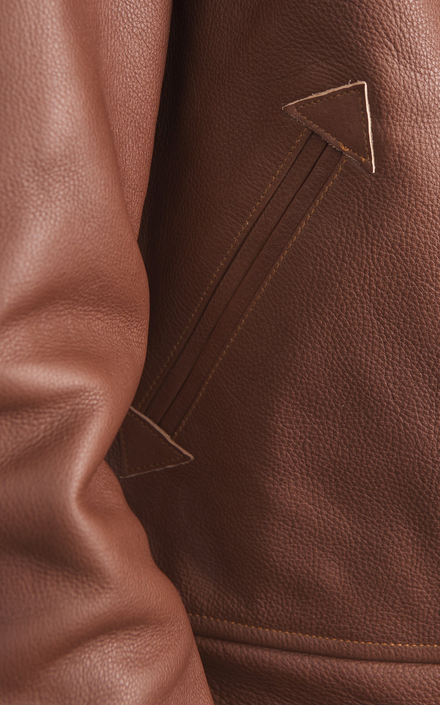 Mister Freedom Campus "Stud" Jacket Bison Leather Brown