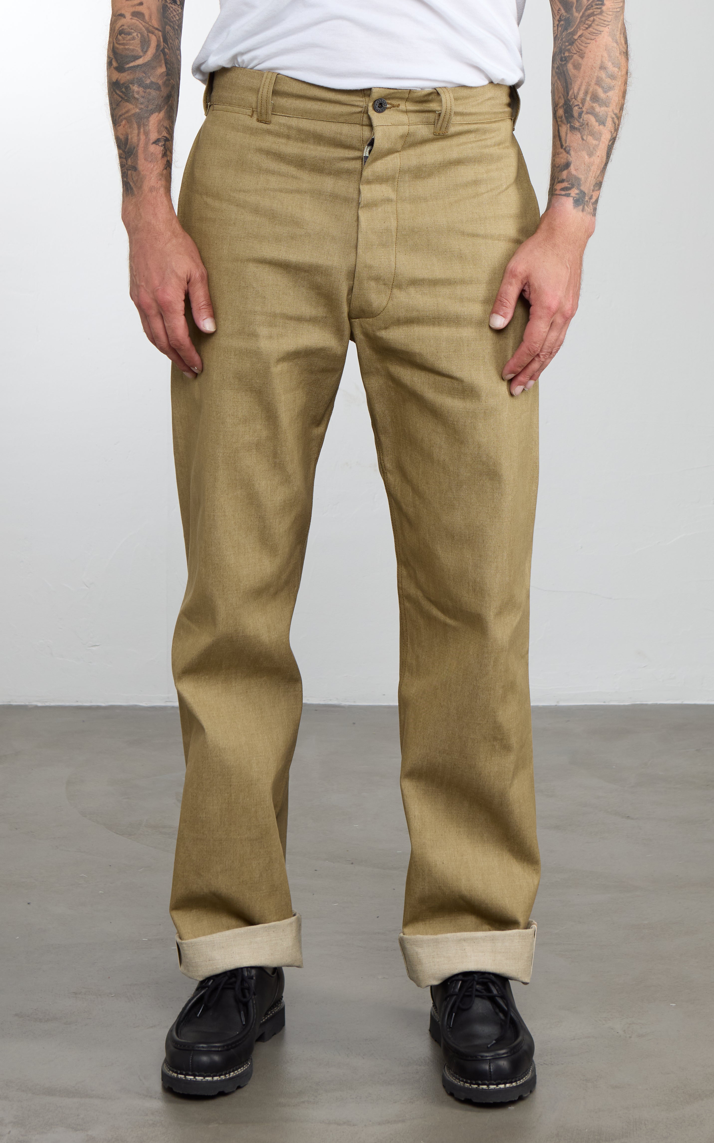 Mister Freedom Sportsman Chinos Selvedge Denim Khaki