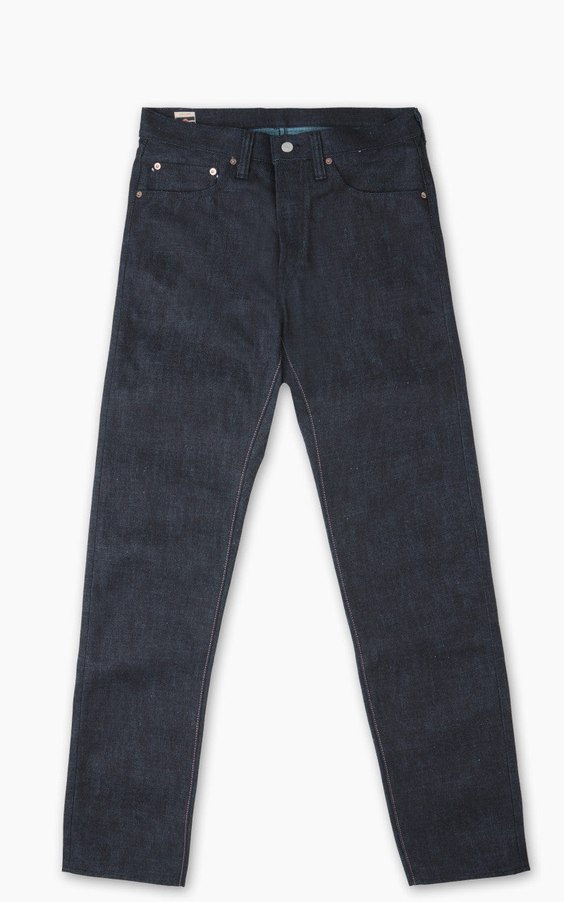 Momotaro Jeans 0306-IM Indigo x Mint Blue Tight Tapered 15.7oz
