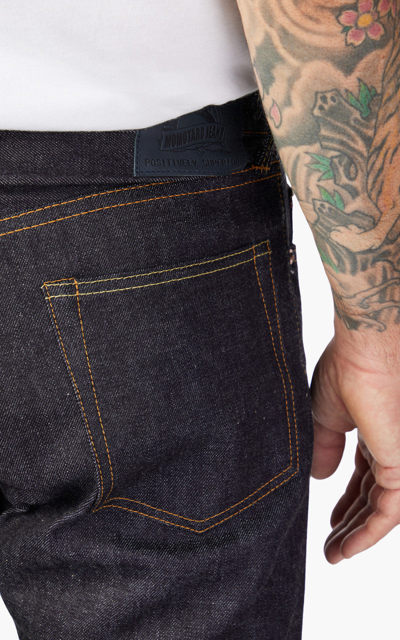 たま Momotaro Jeans 0405-13 Zimbabwe Cotton Denim High Tapered Indigo 13oz