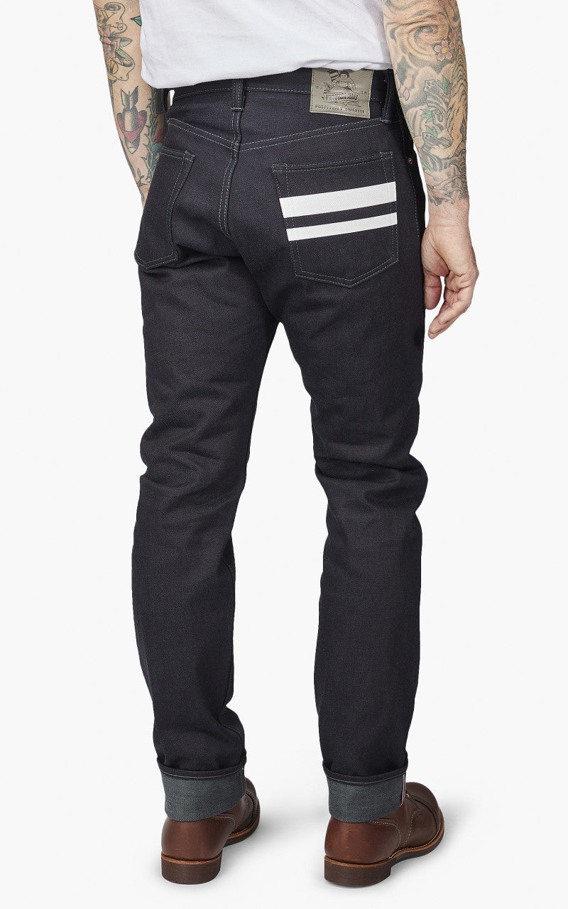 Momotaro Jeans 0605-52GSP Indigo x Grey Double Face Denim 18oz