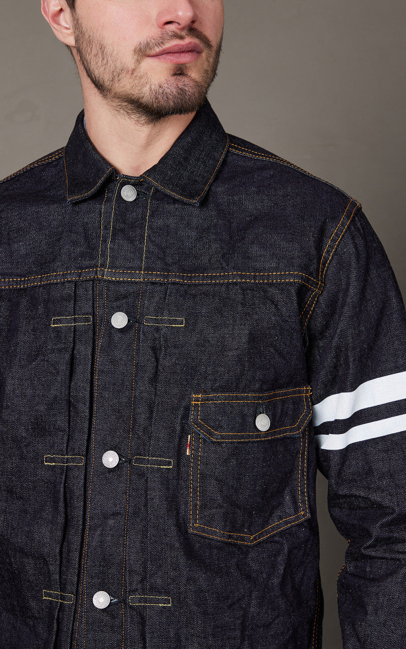 Momotaro Jeans 1105SP Type 1 Denim Jacket Rinsed Indigo 15.7oz