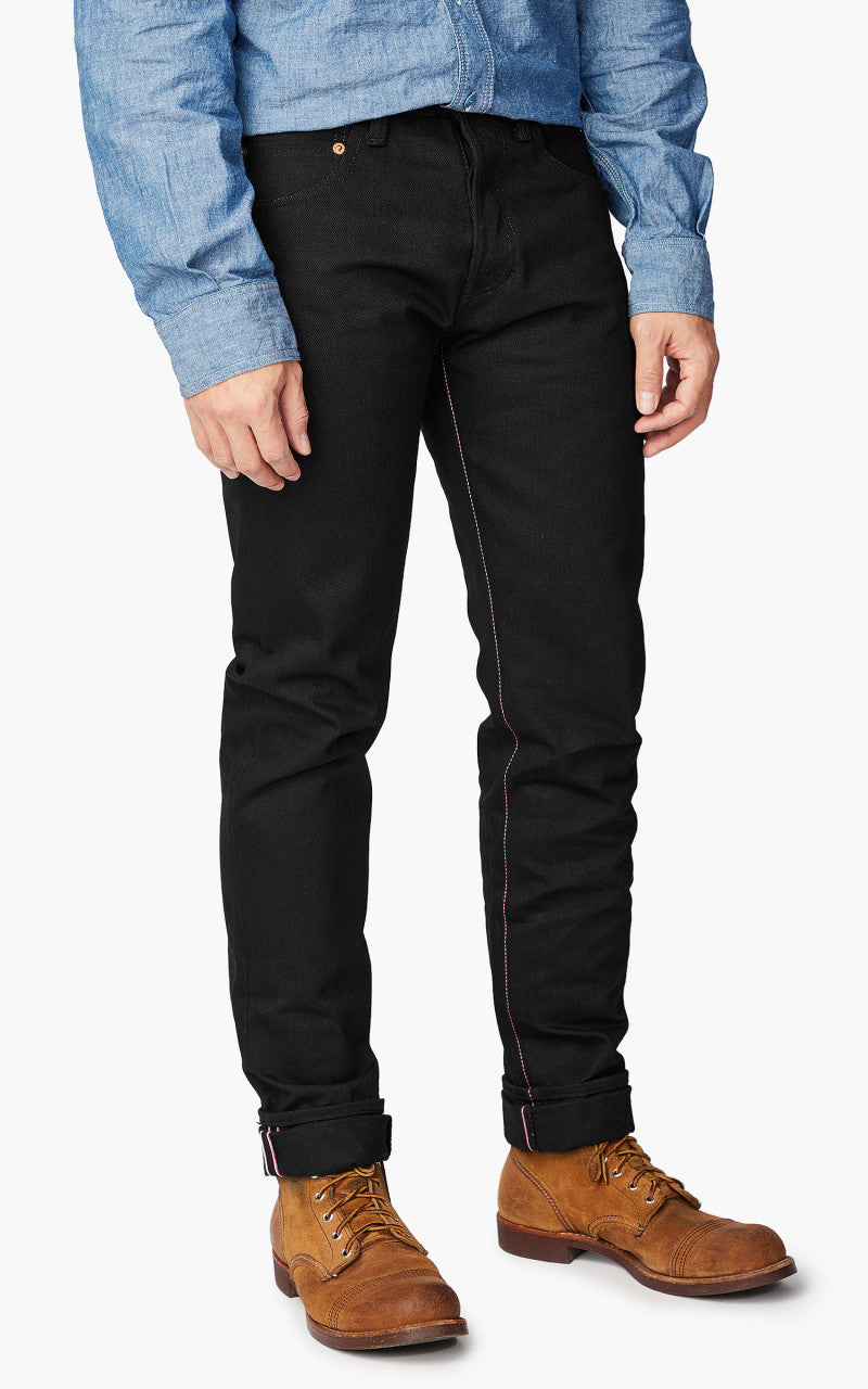 Momotaro Jeans B0306-SP Zimbabwe Cotton Black x Black GTB 15.7oz