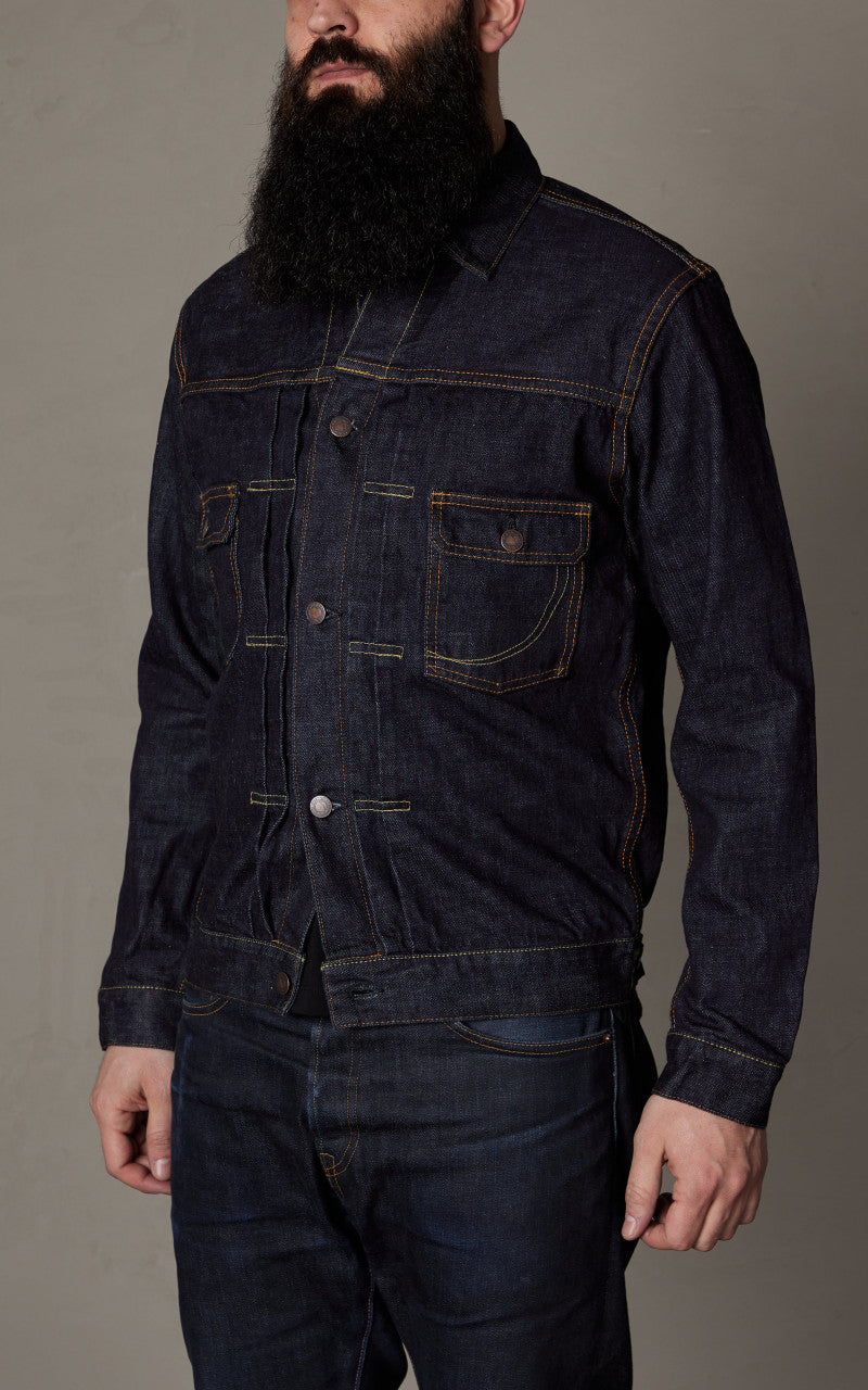 MOMOTARO JEANS トラッカージャケット　MJ2106 Momotaro Jeans MJ2103 Selvedge Denim Double Pocket Jacket Indigo