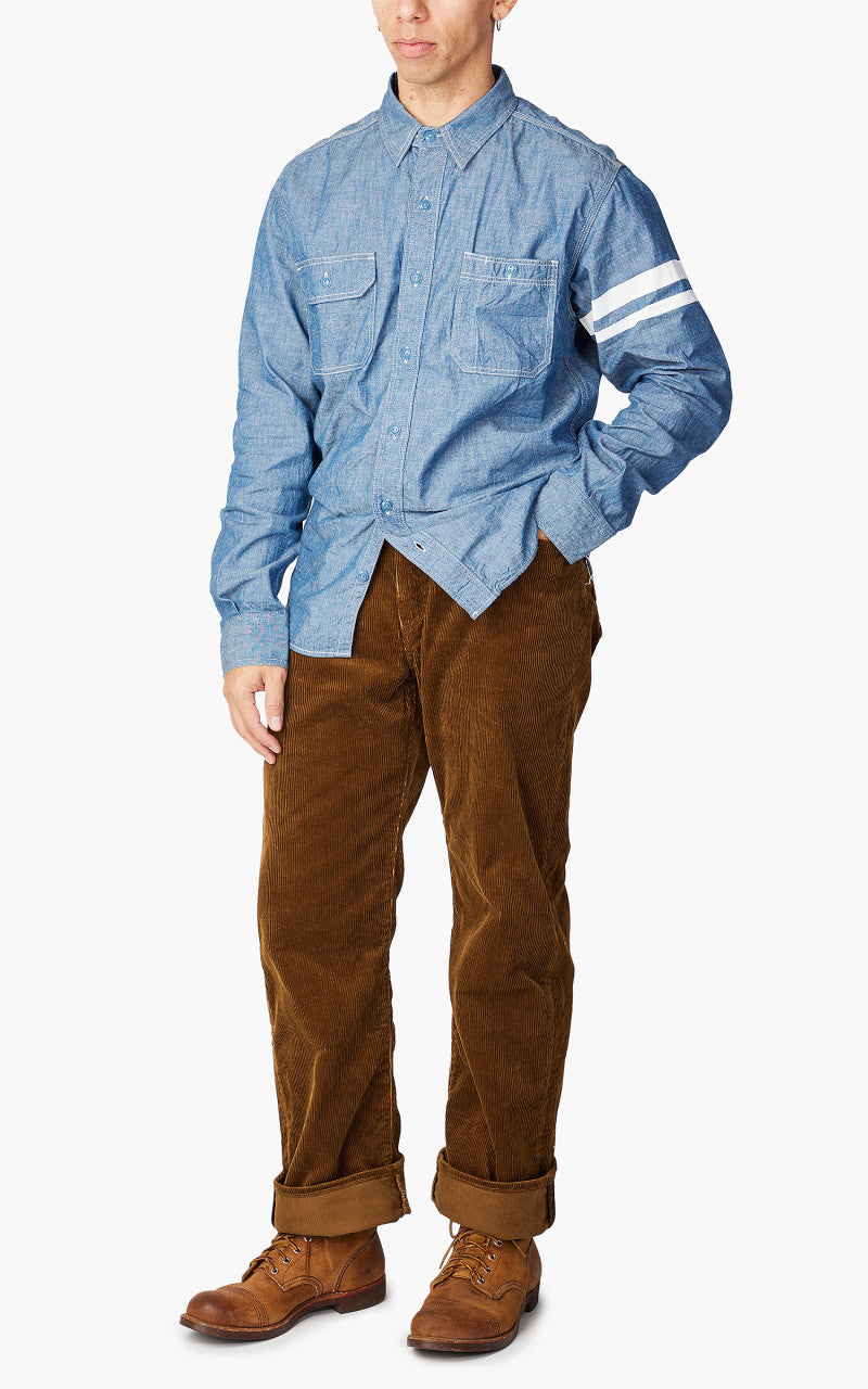 Momotaro Jeans Corduroy Wide Pants Brown