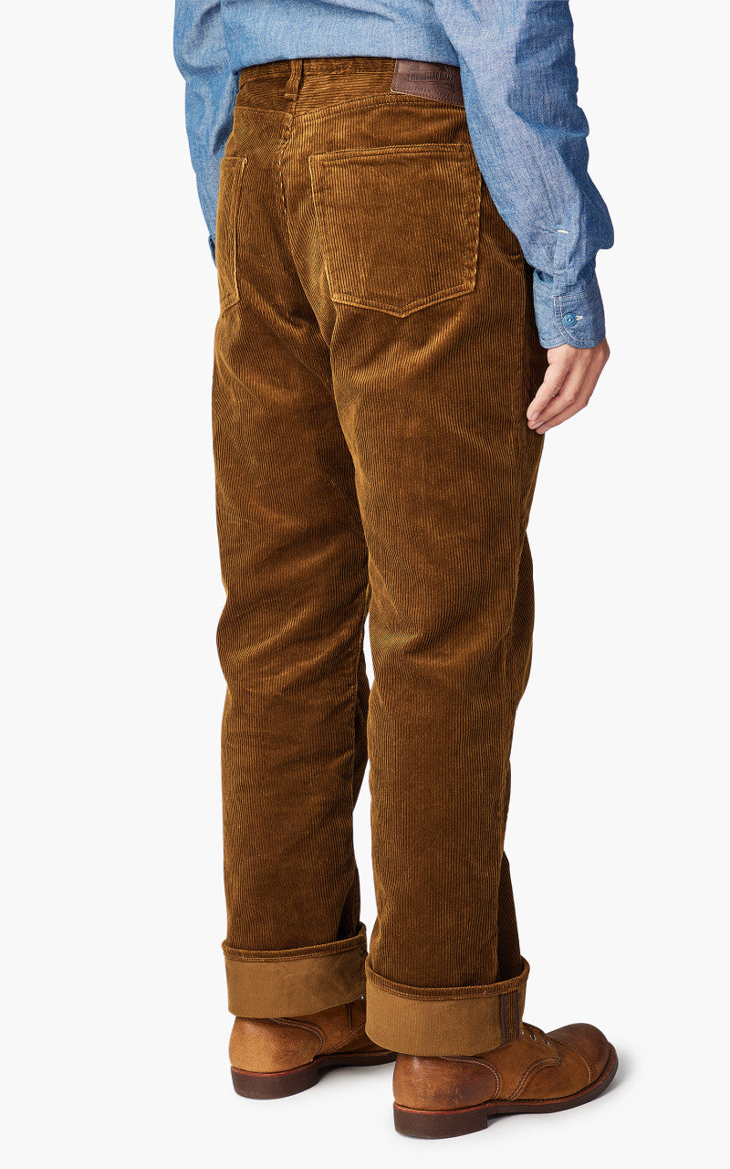 Momotaro Jeans Corduroy Wide Pants Brown