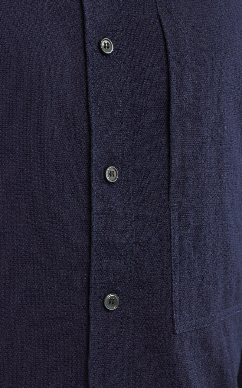 Momotaro Jeans MXLS1008 Dobby Work Shirt Indigo