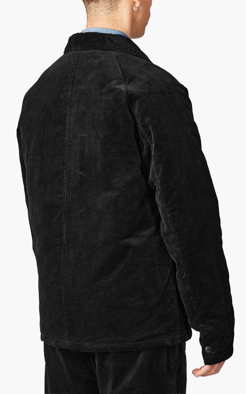 Momotaro Jeans Corduroy Coach Jacket Black