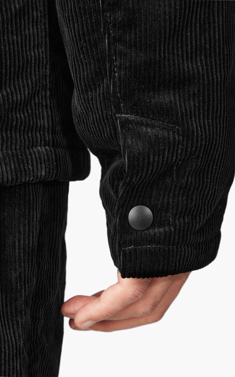 Momotaro Jeans Corduroy Coach Jacket Black