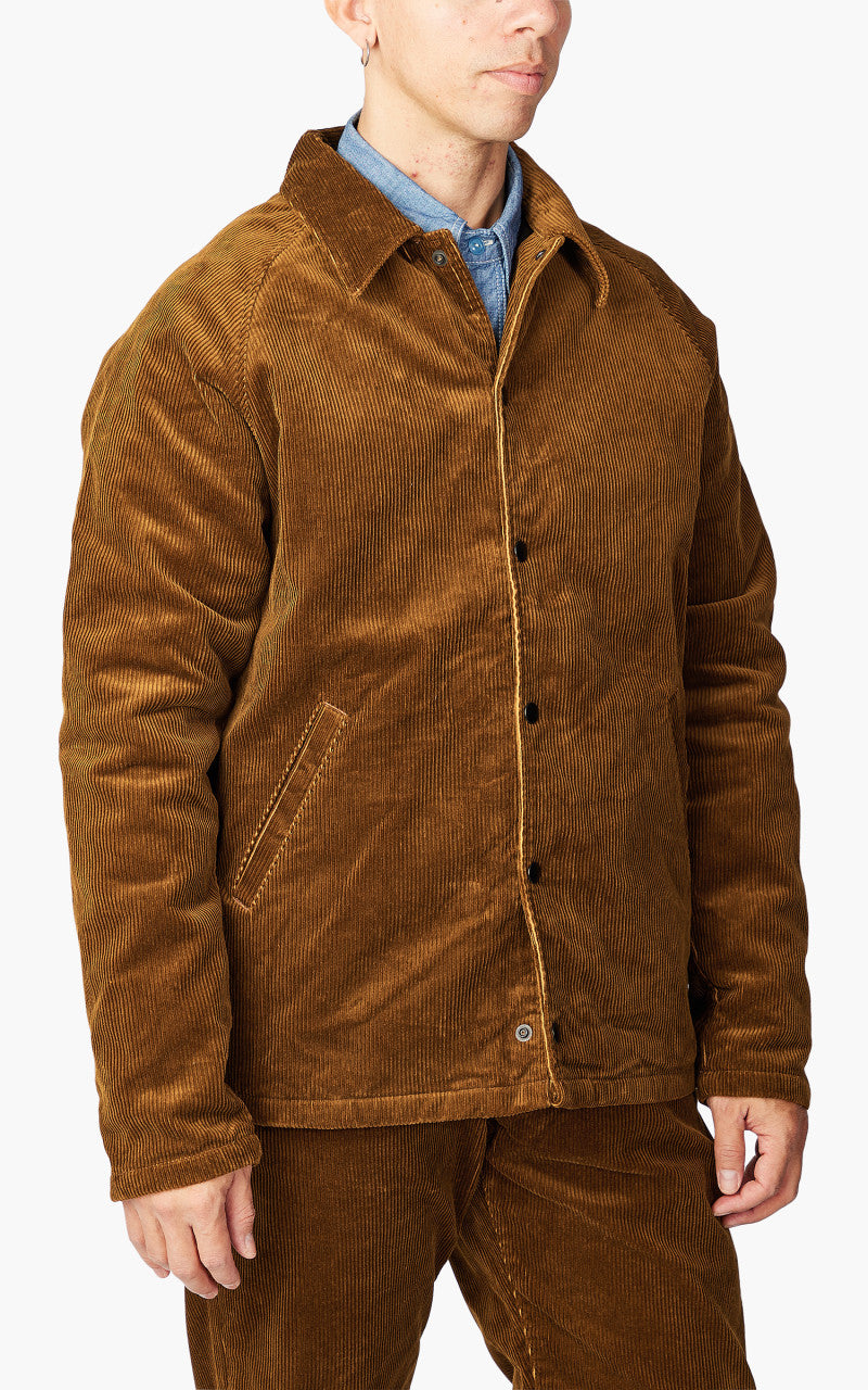 Momotaro Jeans Corduroy Coach Jacket Brown