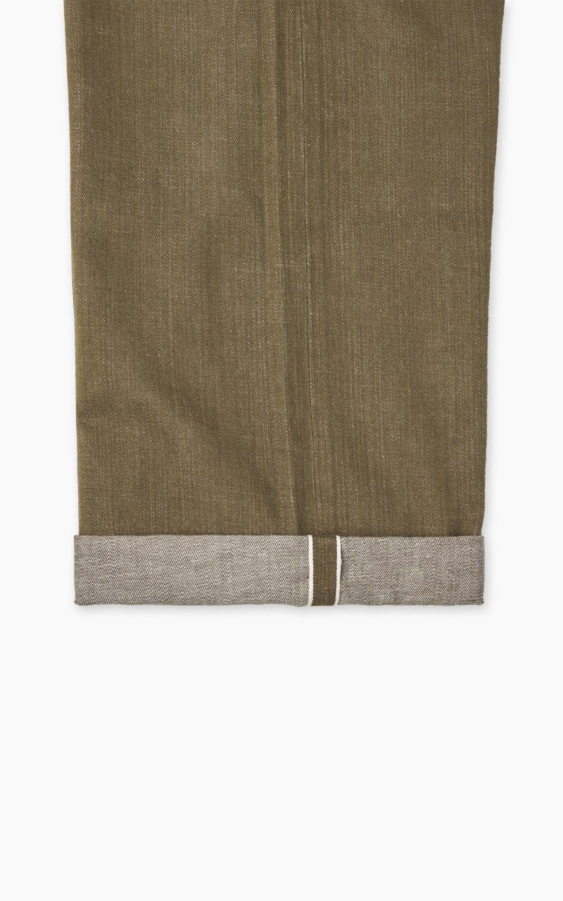 Momotaro Jeans MXPT1016 Selvedge Military Pants Army Green 10.5oz