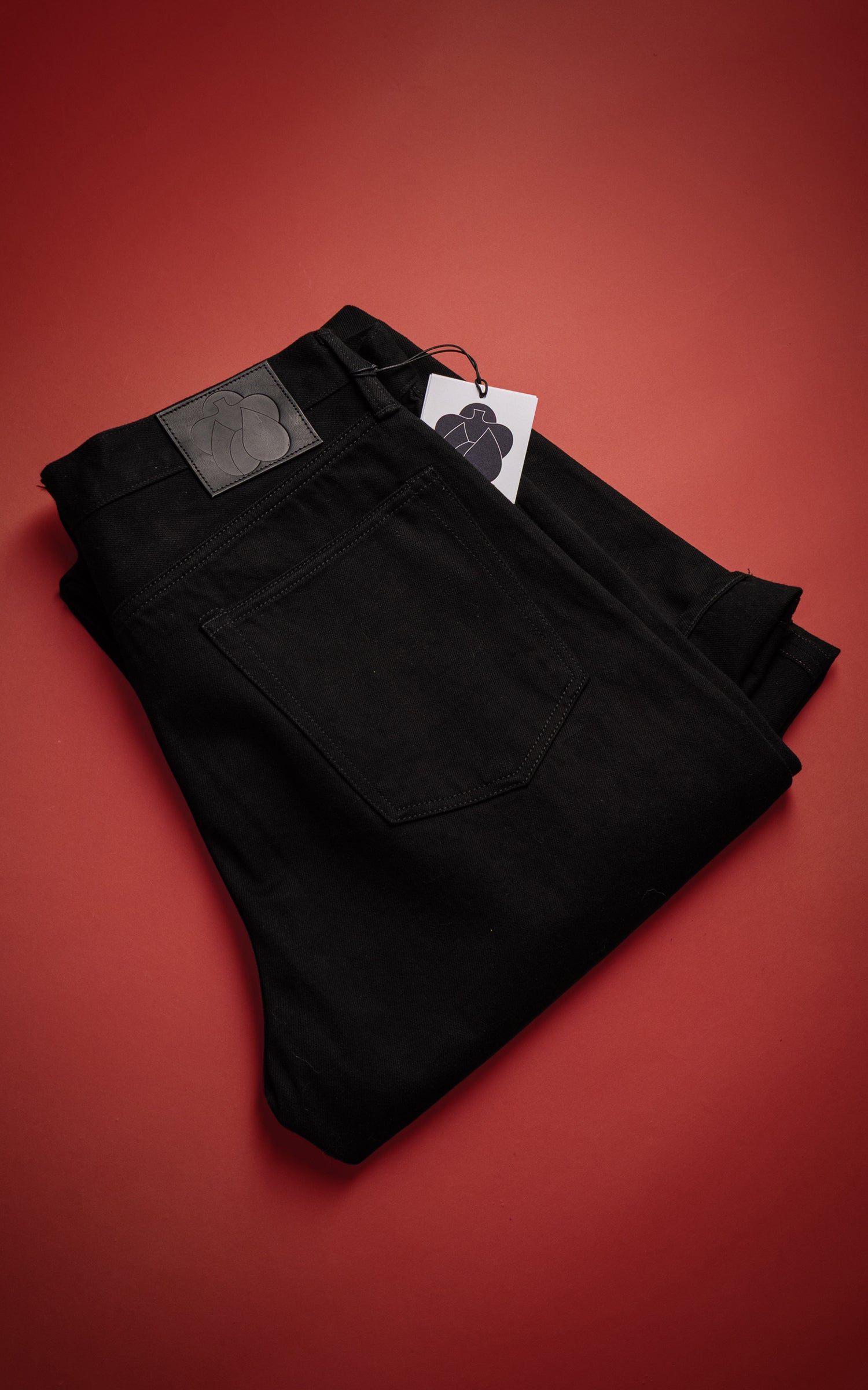 MOMOTARO JEANS MMJB6404 #100 Kyoto Montsuki Straight Denim Black
