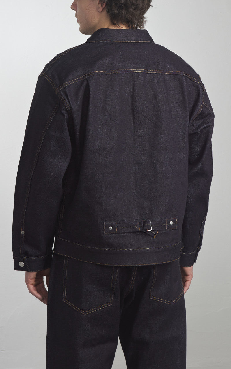 Momotaro Jeans MMGJ0001 Standard Type 1 Denim Jacket Indigo 14.7oz