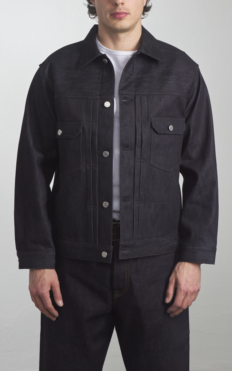 Momotaro Jeans MMGJ0302 Cotton x Cashmere Type 2 Denim Jacket Indigo 13.7oz