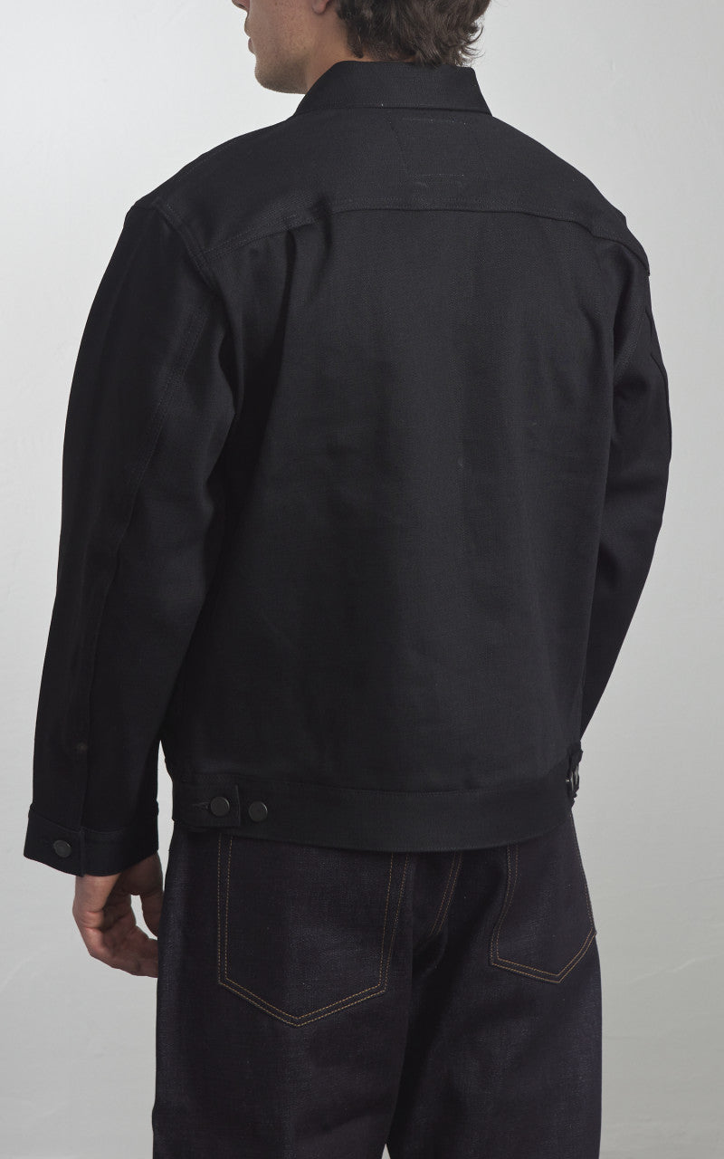 Momotaro Jeans MMGJ1002 Standard Type 2 Denim Jacket Black 14.7oz
