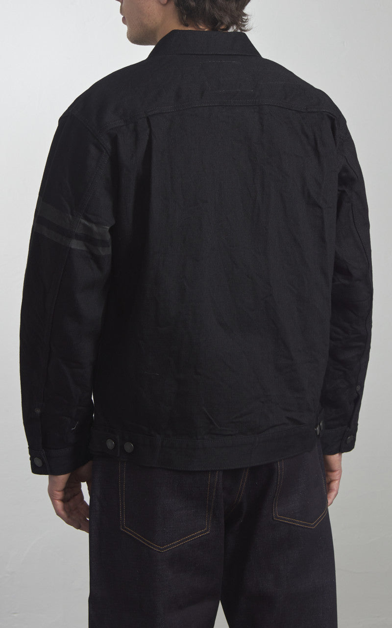 Momotaro Jeans MMGJ1102 Classic Type 2 Denim Jacket Black 15.7oz