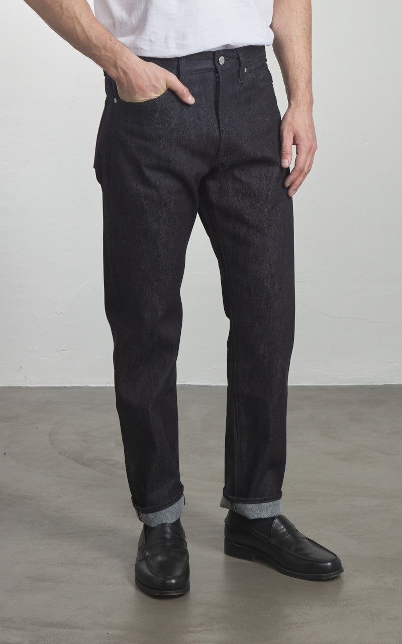 Momotaro Jeans MMJZ0203 Cotton x Cashmere Tapered Denim Indigo 13.7oz