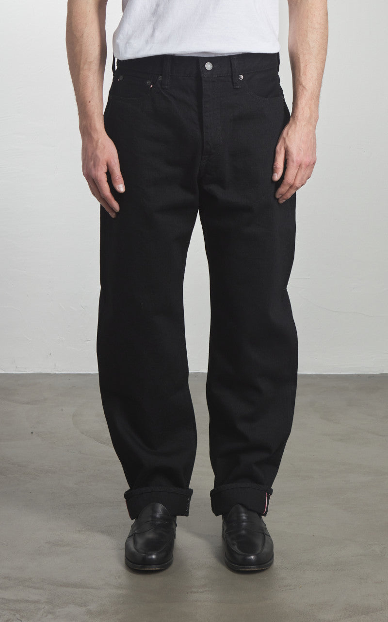 Momotaro Jeans MMJZ1101 Classic Straight Denim Black 15.7oz