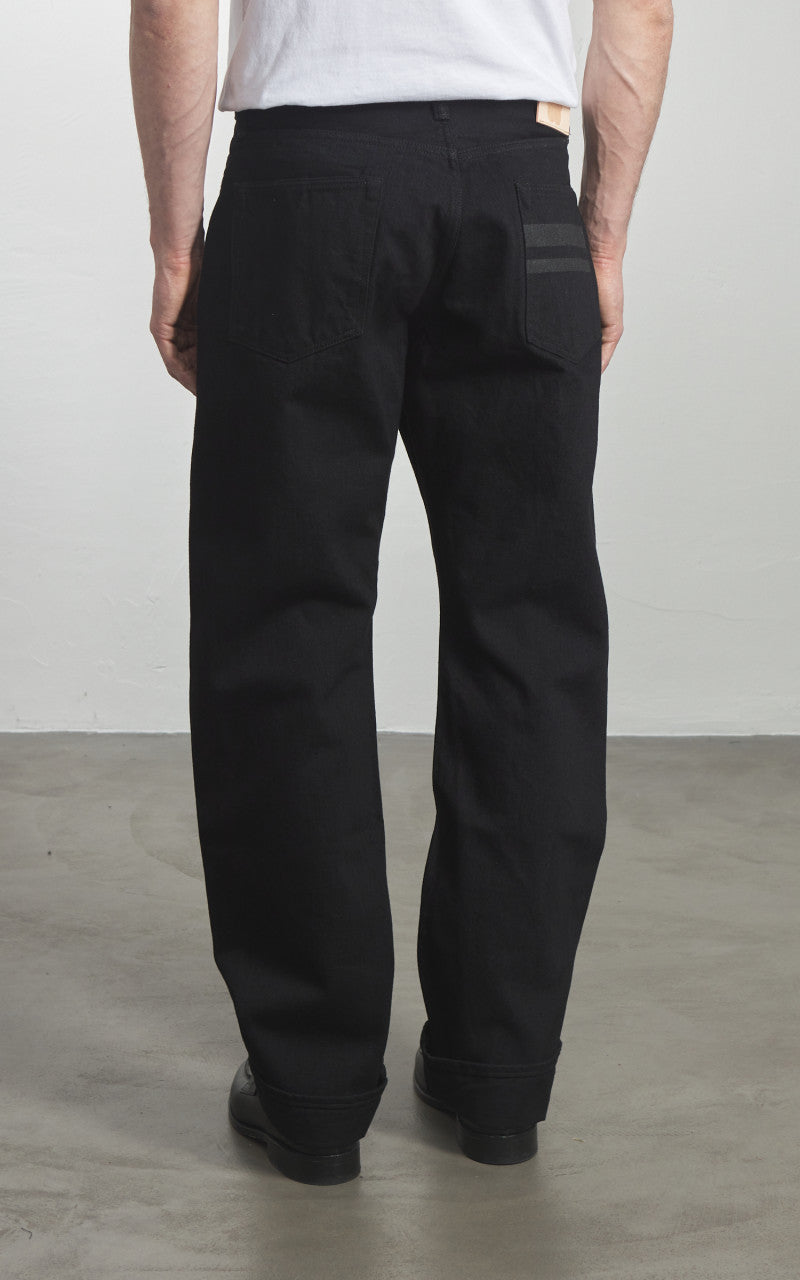 Momotaro Jeans MMJZ1101 Classic Straight Denim Black 15.7oz