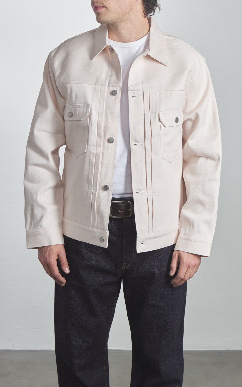 Momotaro Jeans MXGJ1006 Sakura Dyed Type 2 Denim Jacket Pink
