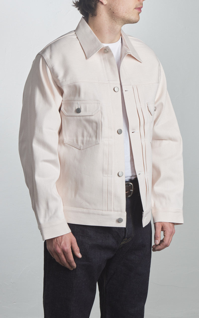 Momotaro Jeans MXGJ1006 Sakura Dyed Type 2 Denim Jacket Pink