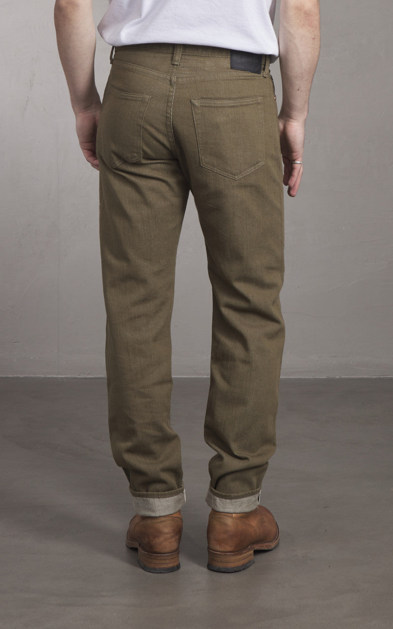 Momotaro Jeans MXJE1300 Selvedge Jeans Army Green 10.5oz