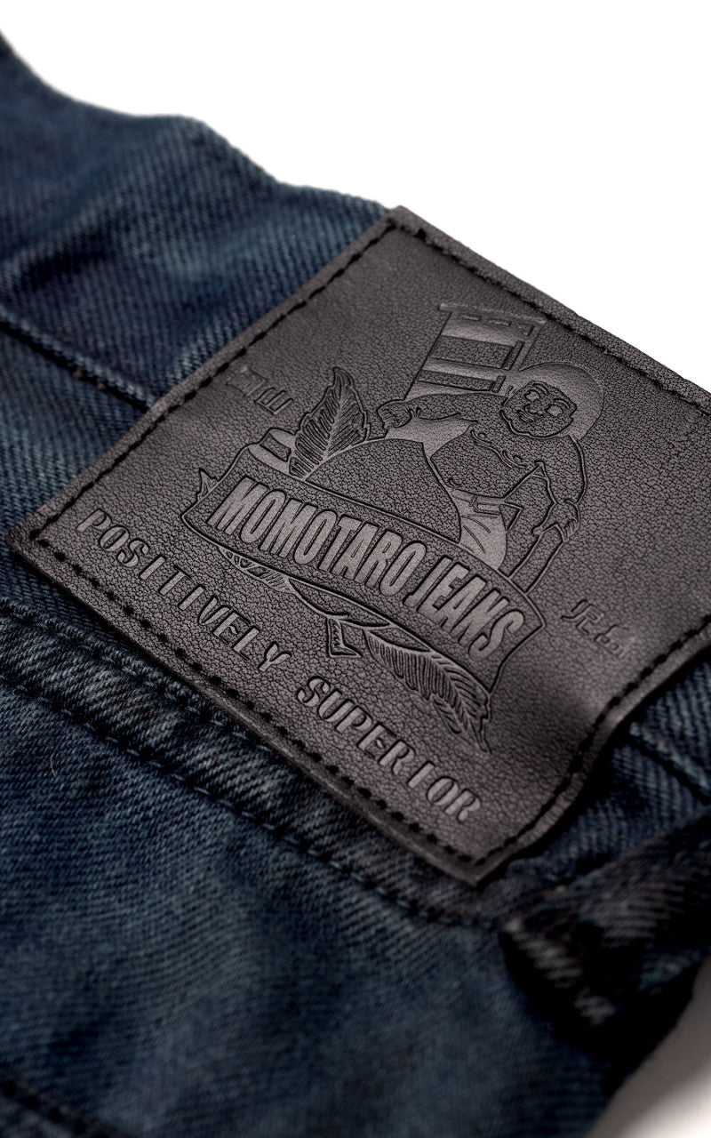 Momotaro Jeans MXJE1402 Mud & Natural Indigo Dyed Jeans Natural Indigo