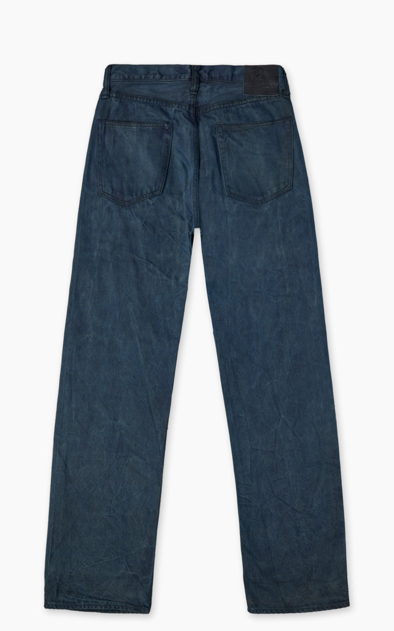 Momotaro Jeans MXJE1402 Mud & Natural Indigo Dyed Jeans Natural Indigo