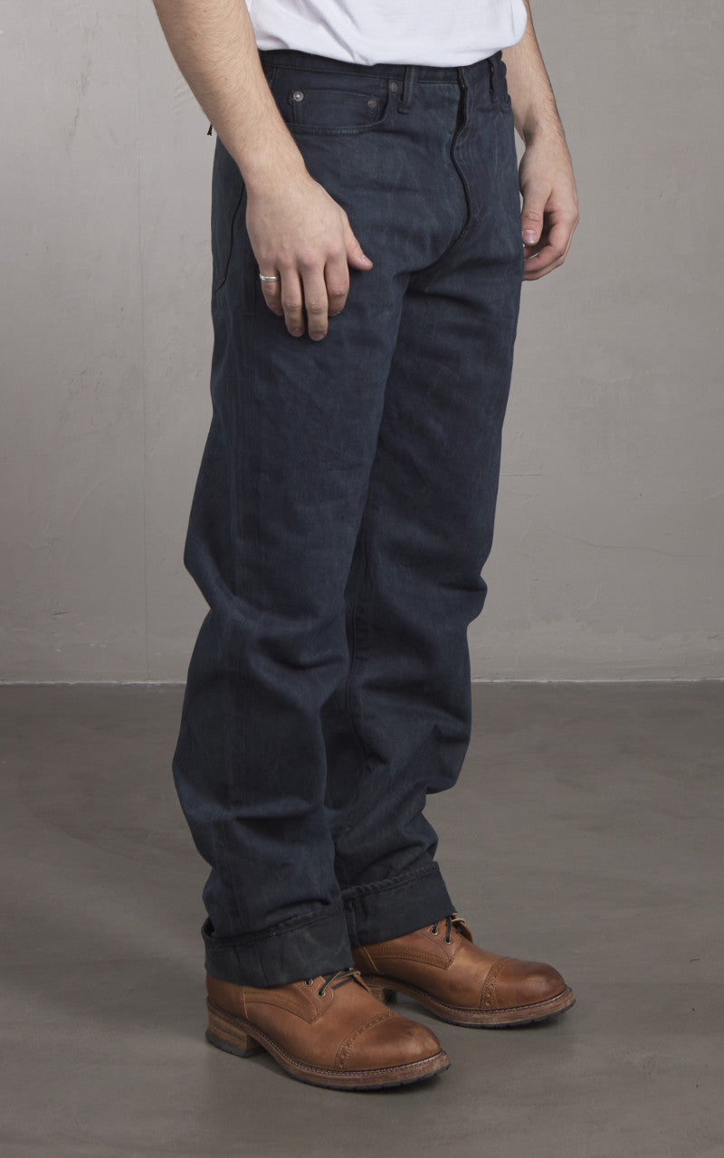Momotaro Jeans MXJE1402 Mud & Natural Indigo Dyed Jeans Natural Indigo
