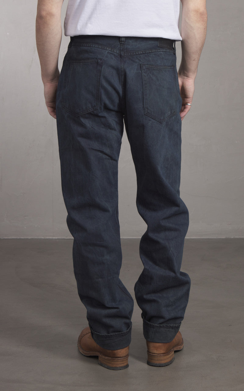 Momotaro Jeans MXJE1402 Mud & Natural Indigo Dyed Jeans Natural Indigo