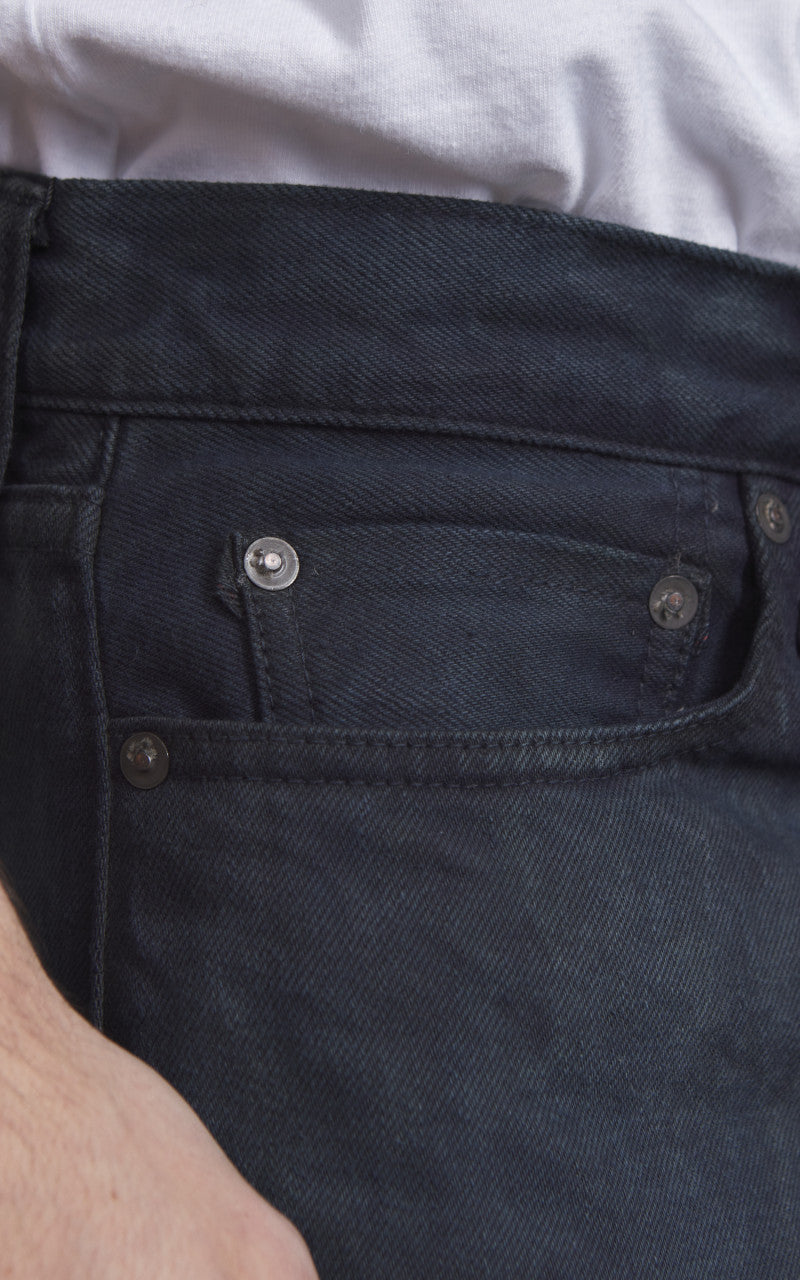 Momotaro Jeans MXJE1402 Mud & Natural Indigo Dyed Jeans Natural Indigo