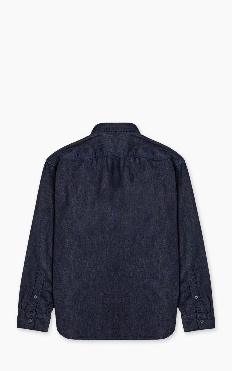 Momotaro Jeans MXLS1022 Selvedge Denim Work Shirt Indigo 8oz