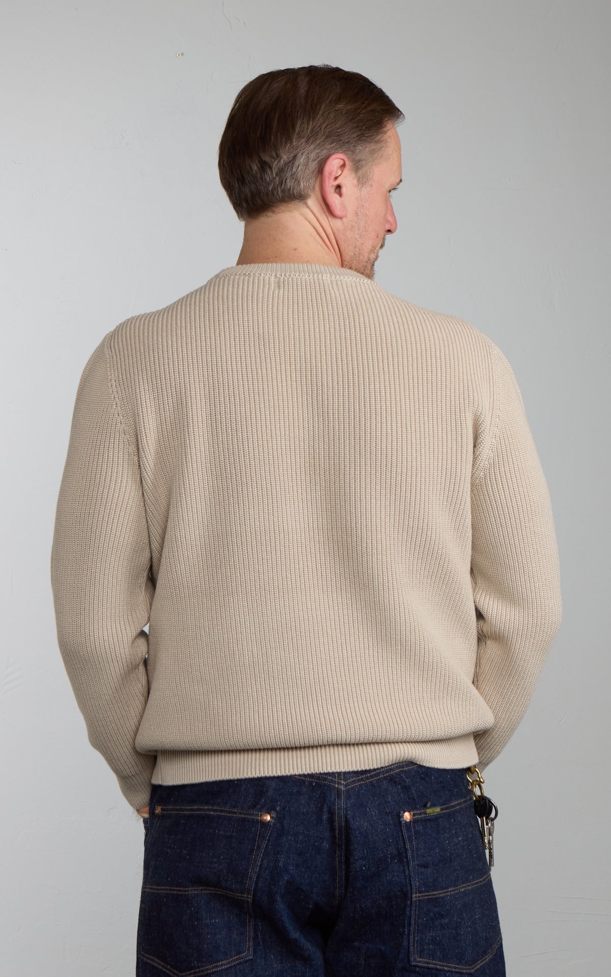 Mooncastle CO1 Cotton Heavyweight Crewneck Greige