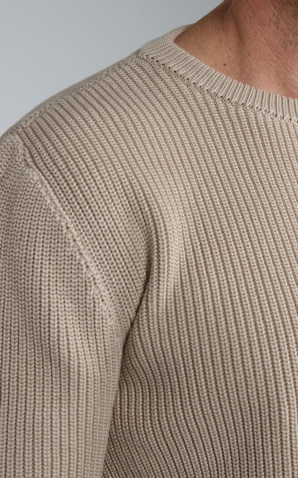 Mooncastle CO1 Cotton Heavyweight Crewneck Greige