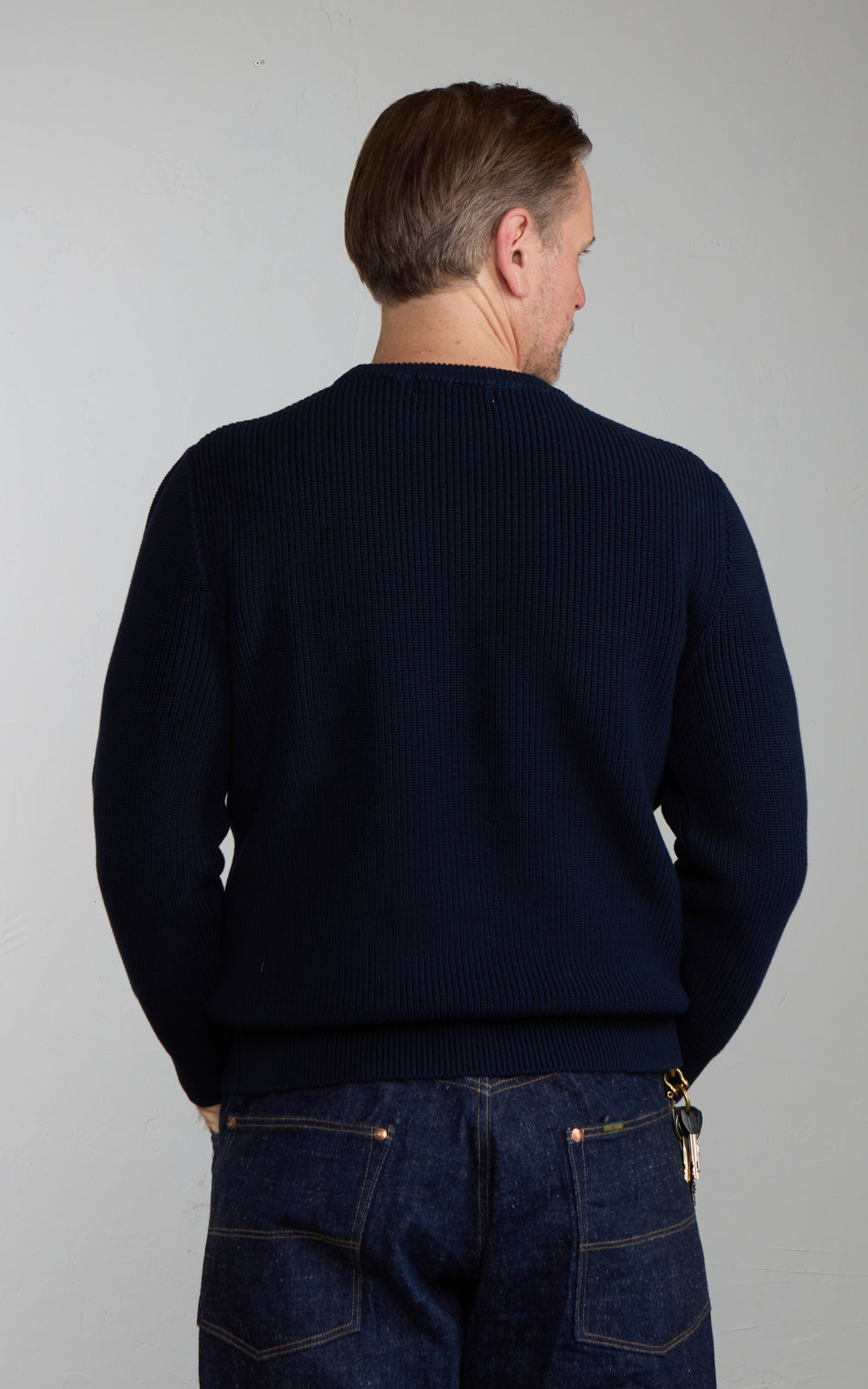 Mooncastle CO1 Cotton Heavyweight Crewneck Navy